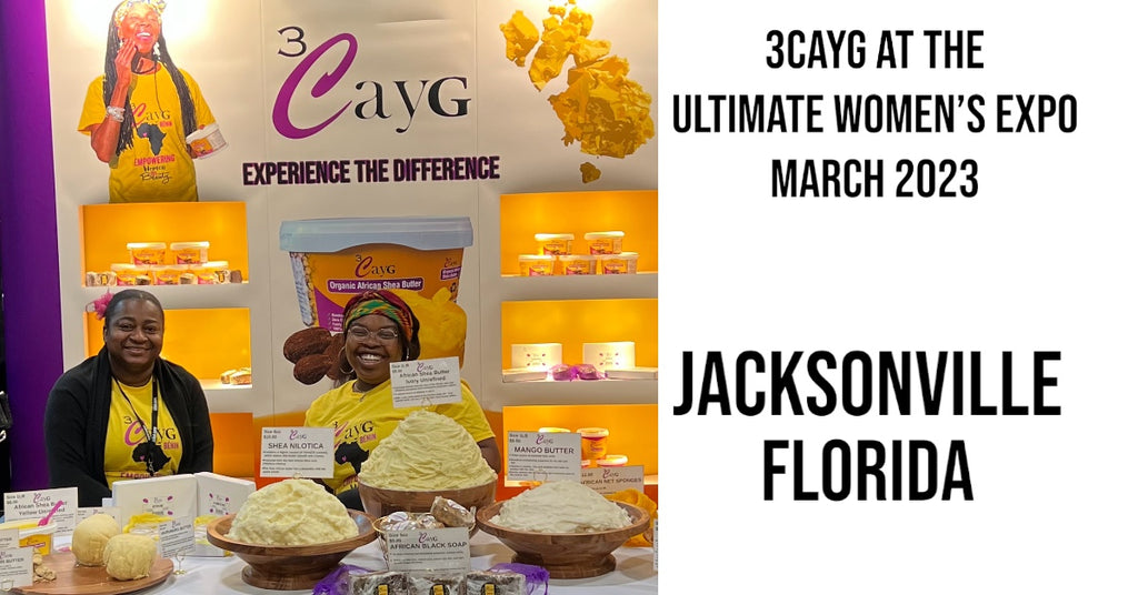 3CayG at the Ultimate Women’s Expo with shea butter exibit