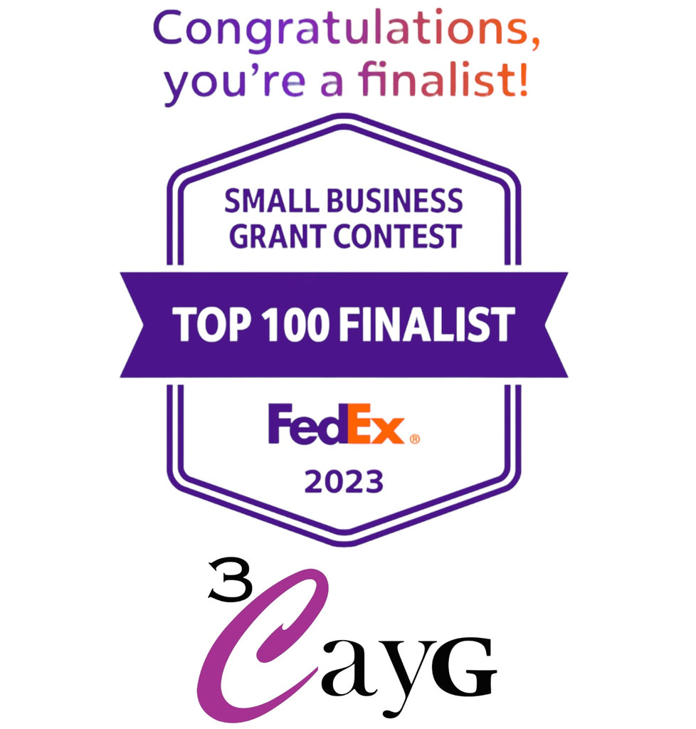3CayG Top 100 finalist FedEx Grant contest Badge