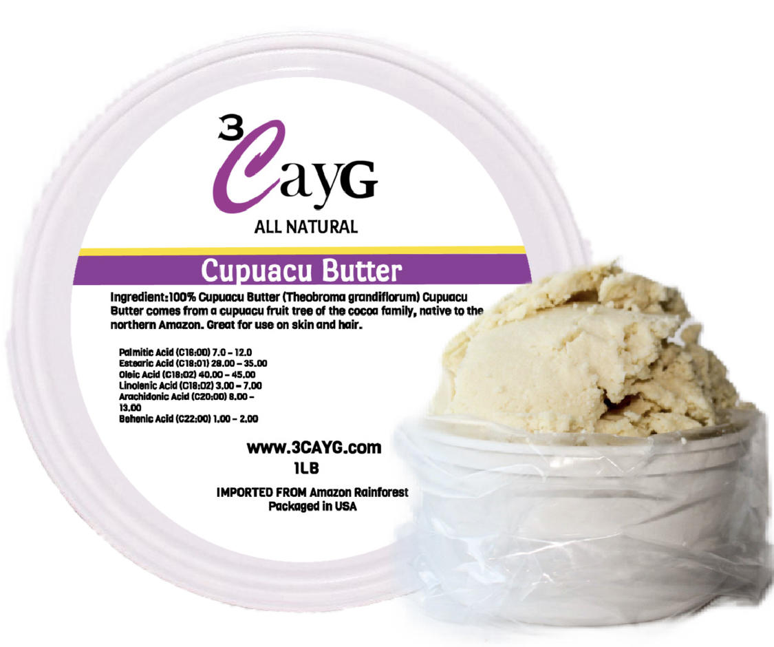 Better Shea Butter Cupuacu Butter Raw, Pure & Unrefined for Hair Growth &  Dry Skin on Body and Face - Brazilian Body Butter Base for DIY Butter