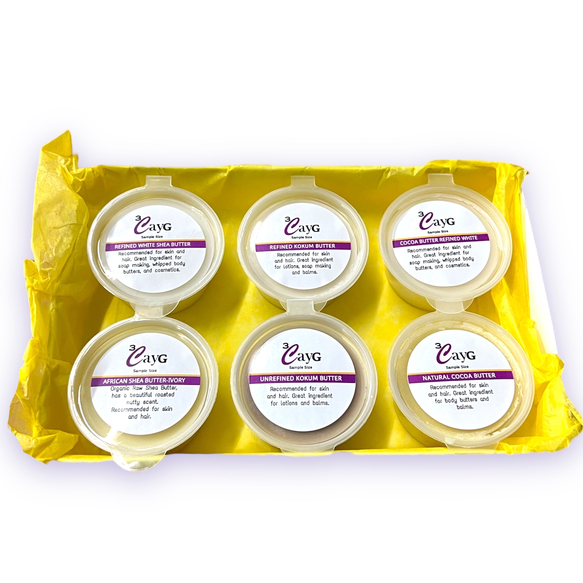 Shea, Cocoa, Mango Butters Set by Better Shea Butter - Each Butter Is